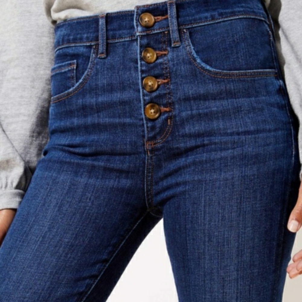 LOFT Curvy High Waist Skinny Jeans size 32 - Picture 2 of 9